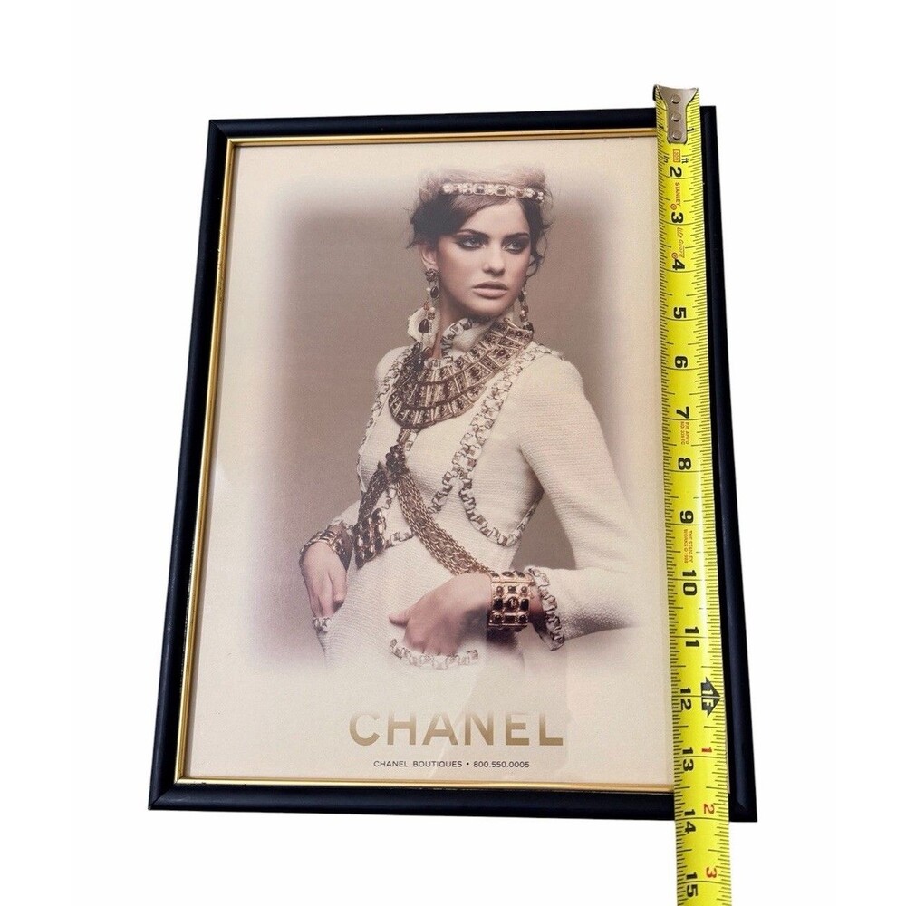 2011 CHANEL Picture Framed Fashion Advertisement Prints Wall Art Decor Set of 3 - Picture 9 of 10